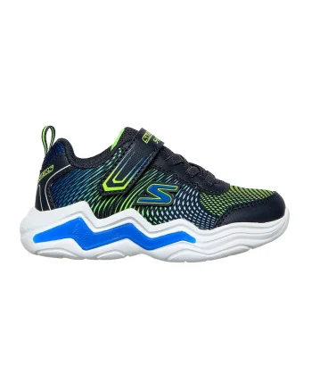 Pantofi sport cu LED-uri Lights-Erupters IV, Verde lime/Bleumarin