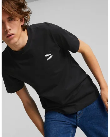Tricou regular fit cu logo Classics, Negru