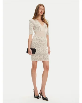 Rochie tricotata de dama Marciano Guess 5YGK20 5877Z, bej