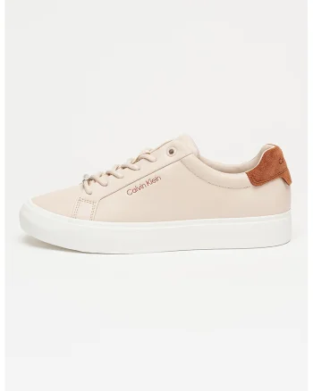 Pantofi sport cu talpa plata si varf rotund, Piersica
