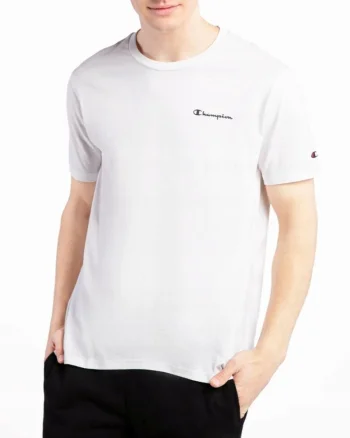 Tricou cu detaliu logo din bumbac, Alb