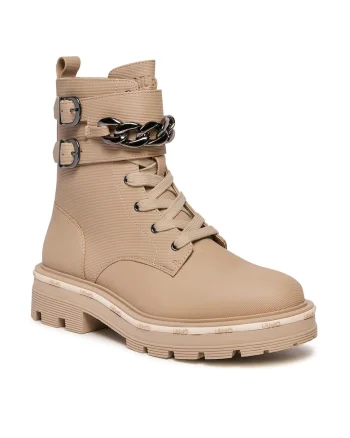Ghete dama  01127, piele ecologica, bej,
