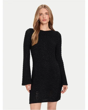 Rochie tricotata  pentru femei, negru,