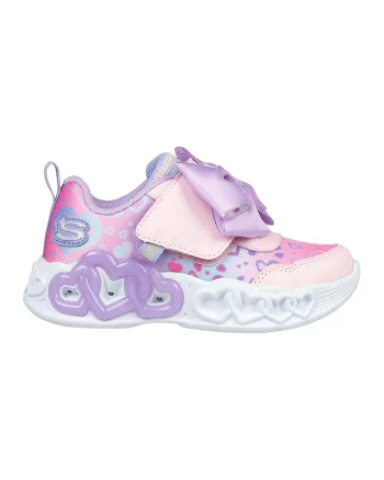 Pantofi sport cu aspect stralucitor Infinite Heart Light, Roz deschis/Lila