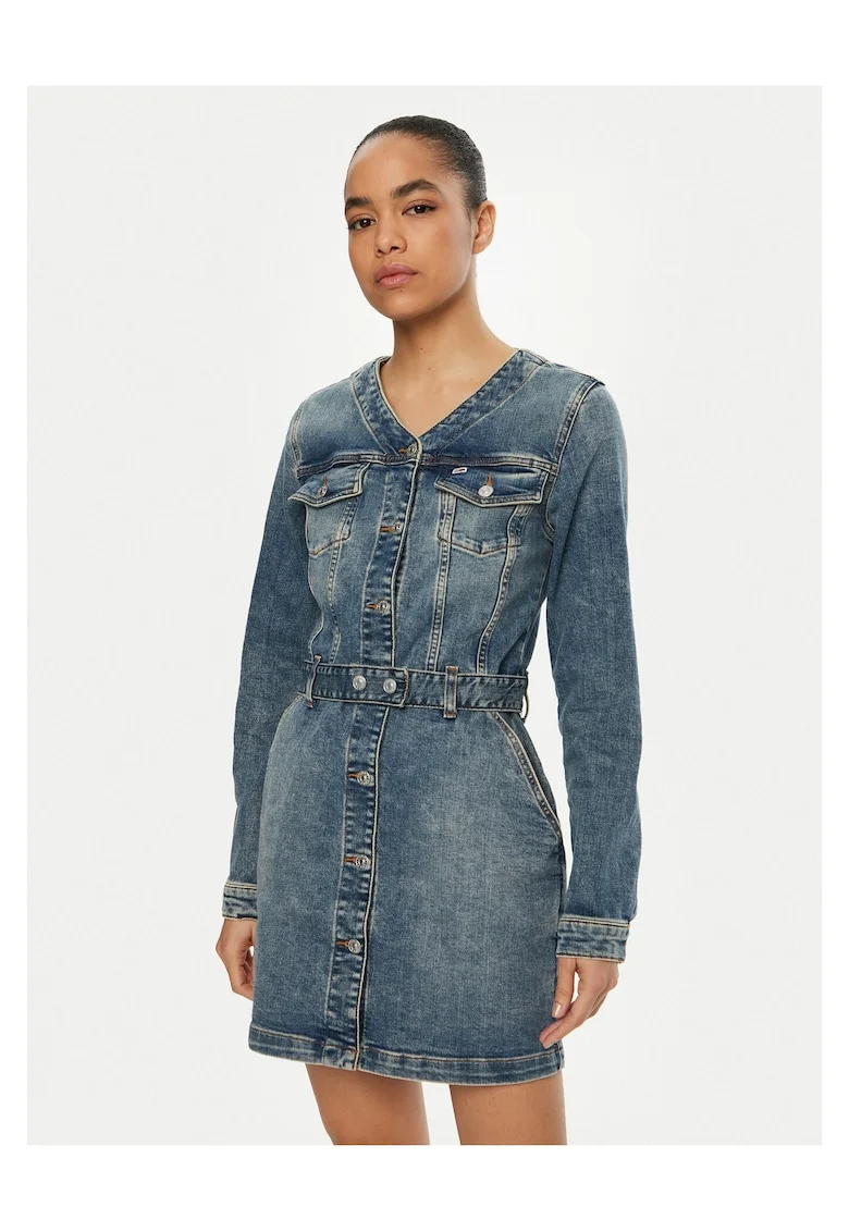 Rochie din denim, Albastru