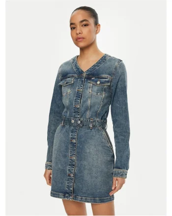 Rochie din denim, Albastru