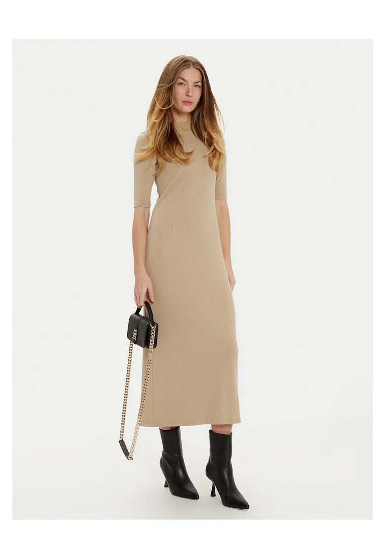 Rochie casual de dama  bej,