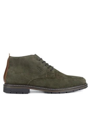 Ghete barbati  piele naturala kaki, Kaki