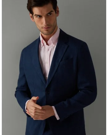 Sacou Barbati  Linen Delave HM443317, Bleumarin