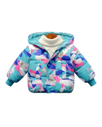 Geaca din fas  Model AL 20767 Duck, Fete, Multicolor, Multicolor