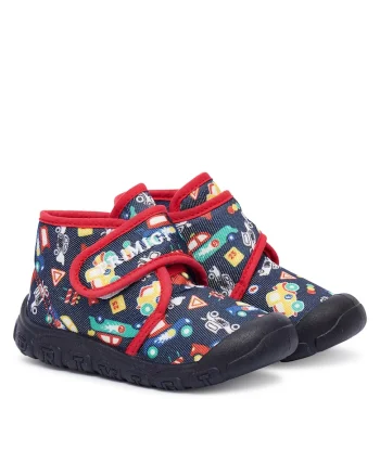 Papuci baieti  Textil, Bleumarin