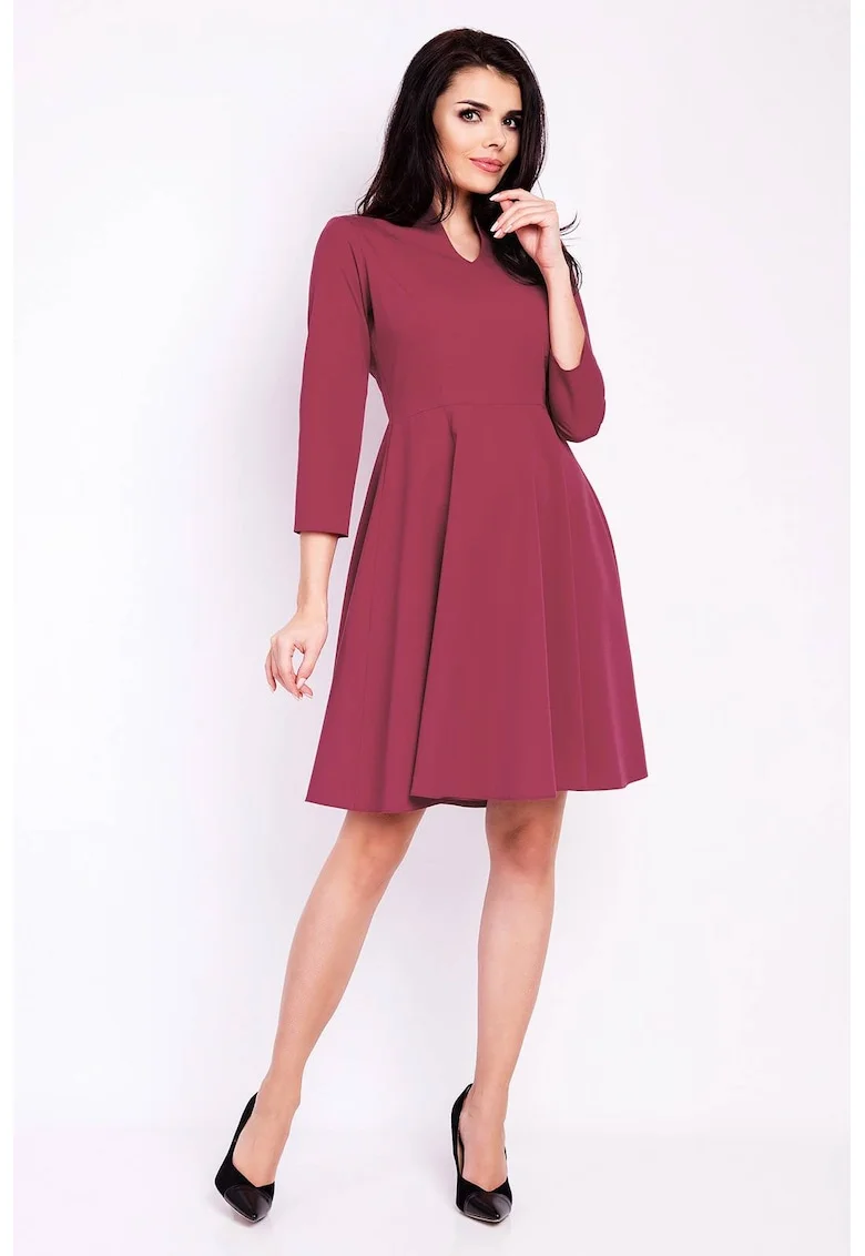 Rochie dama  Poliester, M117 - Rosu-