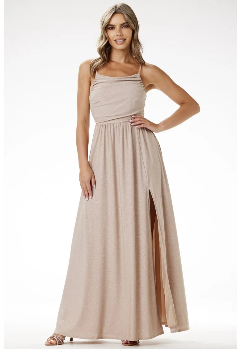 Lunga Rochie Fara maneca A696