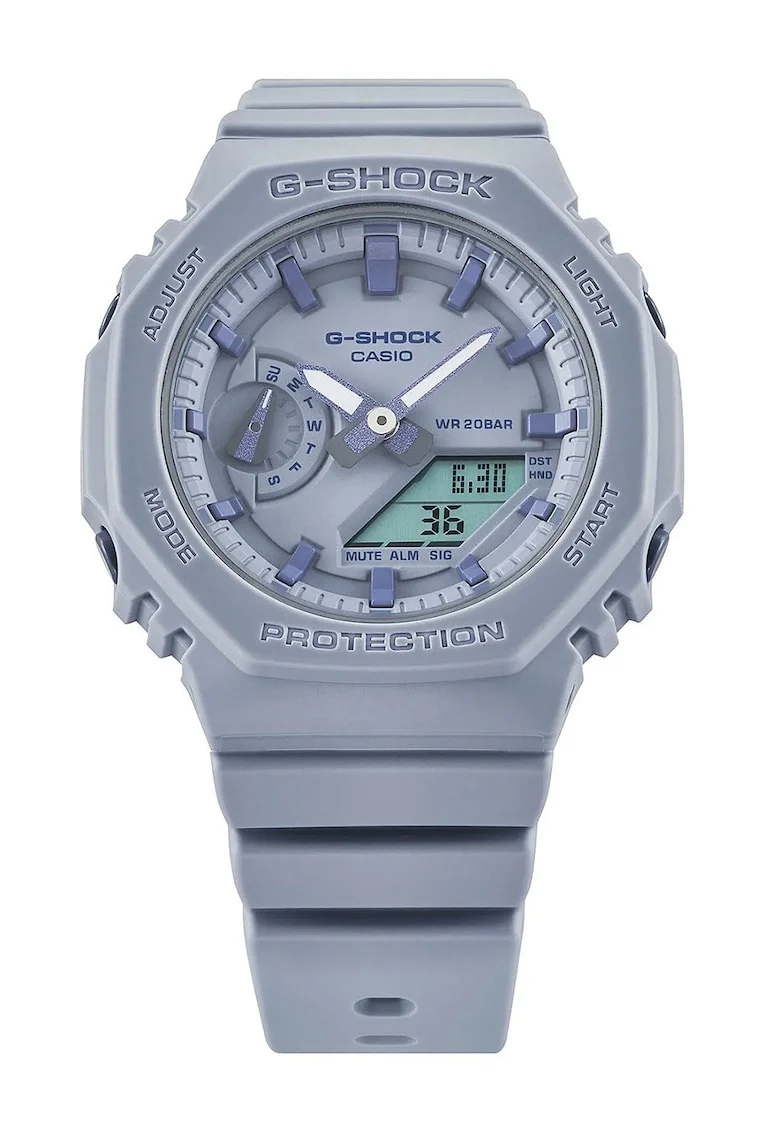 Ceas cronograf rotund G-Shock, Bleu