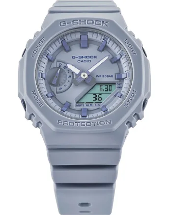 Ceas cronograf rotund G-Shock, Bleu