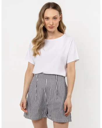 Pantaloni scurti dama,  gri, bumbac