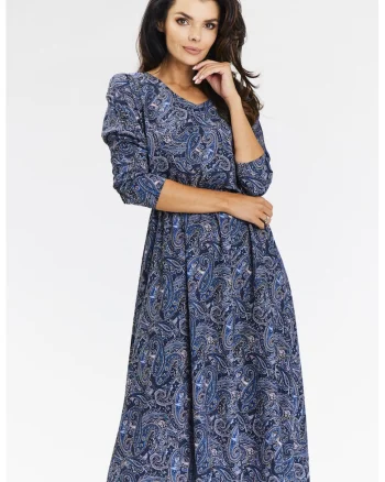 Rochie Rochie dama  poliester, A666 - Model bleumarin -