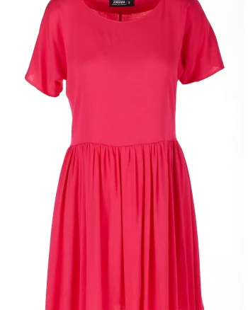 Rochie A517,  Poliester, Fucsia