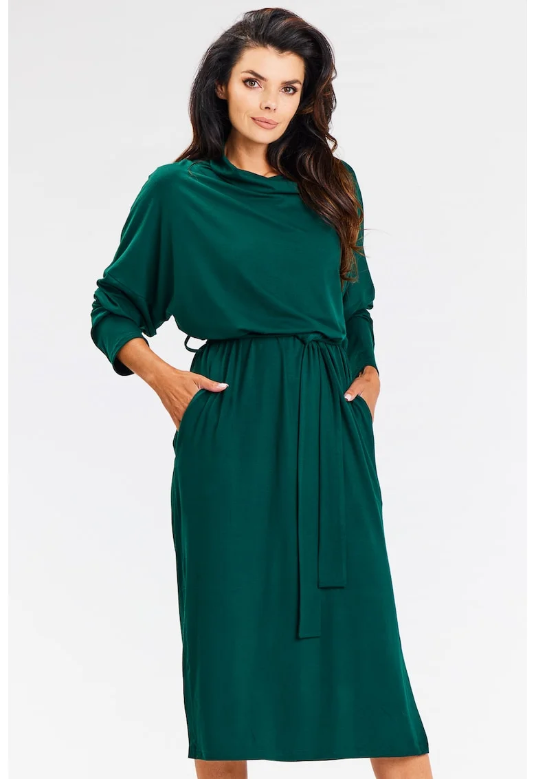 Rochie dama  viscoza, A671 - verde-