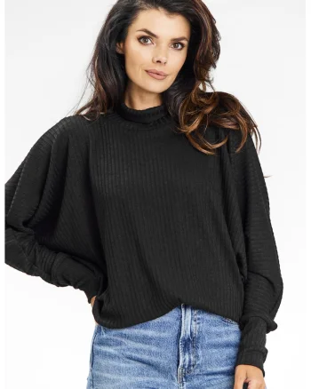 Pulover dama  poliester Negru