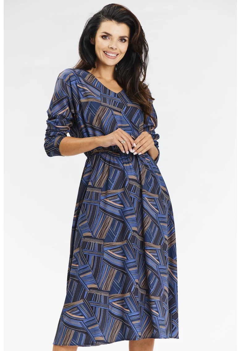 Rochie de dama  poliester, A666 - bleumarin-