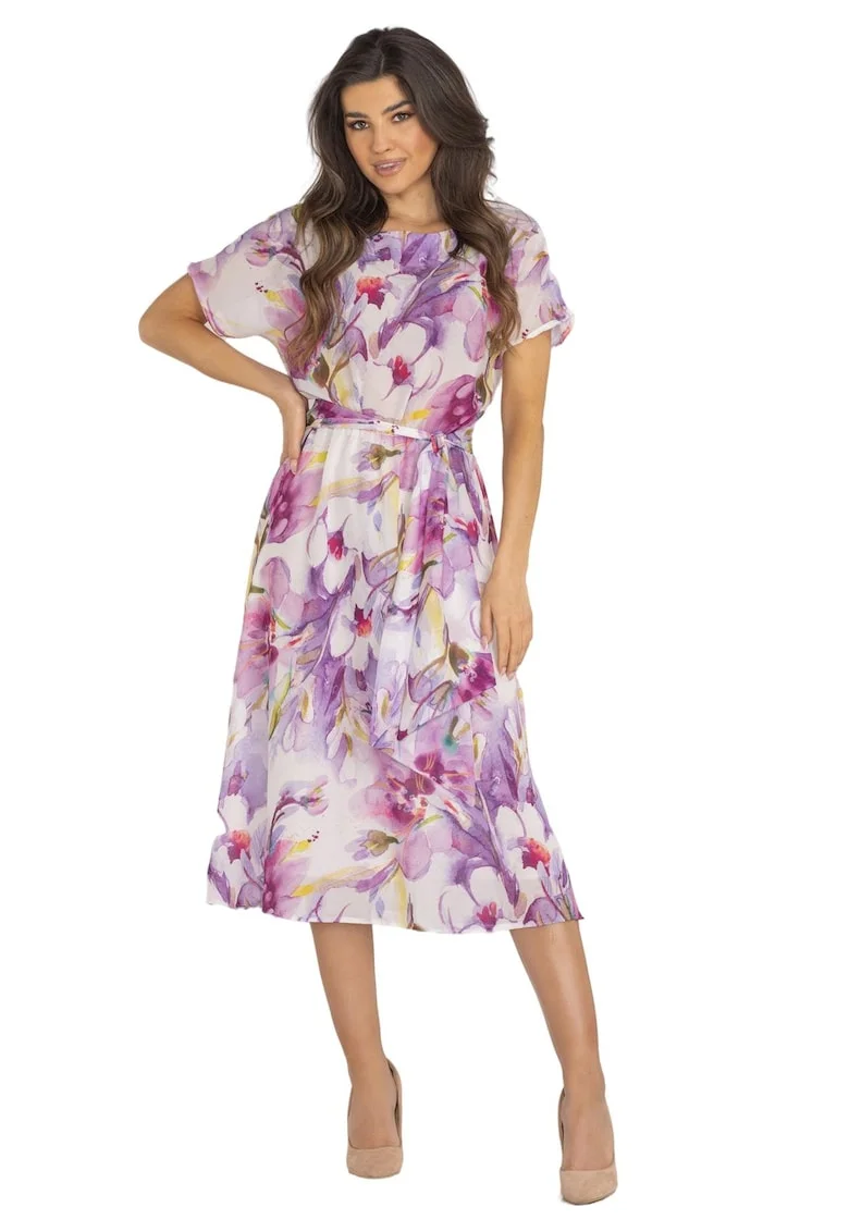 Rochie A510,  Poliester, Violet
