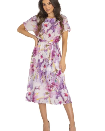 Rochie A510,  Poliester, Violet