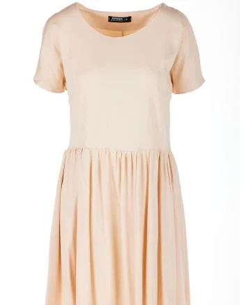 Rochie A517,  Poliester, Bej