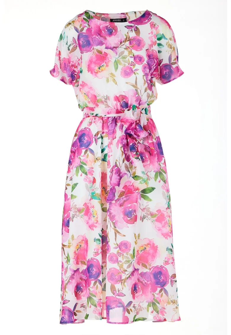 Rochie A510,  Poliester, Multicolor