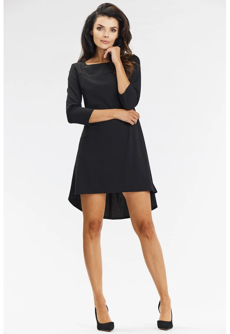 Rochie  A663, poliester/elastan, negru