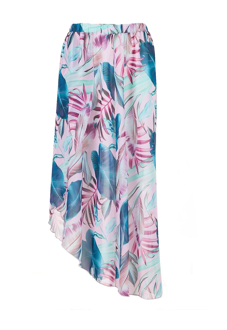 Fusta dama Tropical,  Poliester, Multicolor