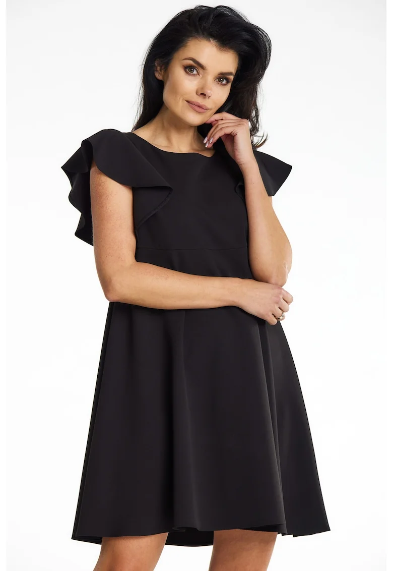Rochie dama  poliester, negru A643