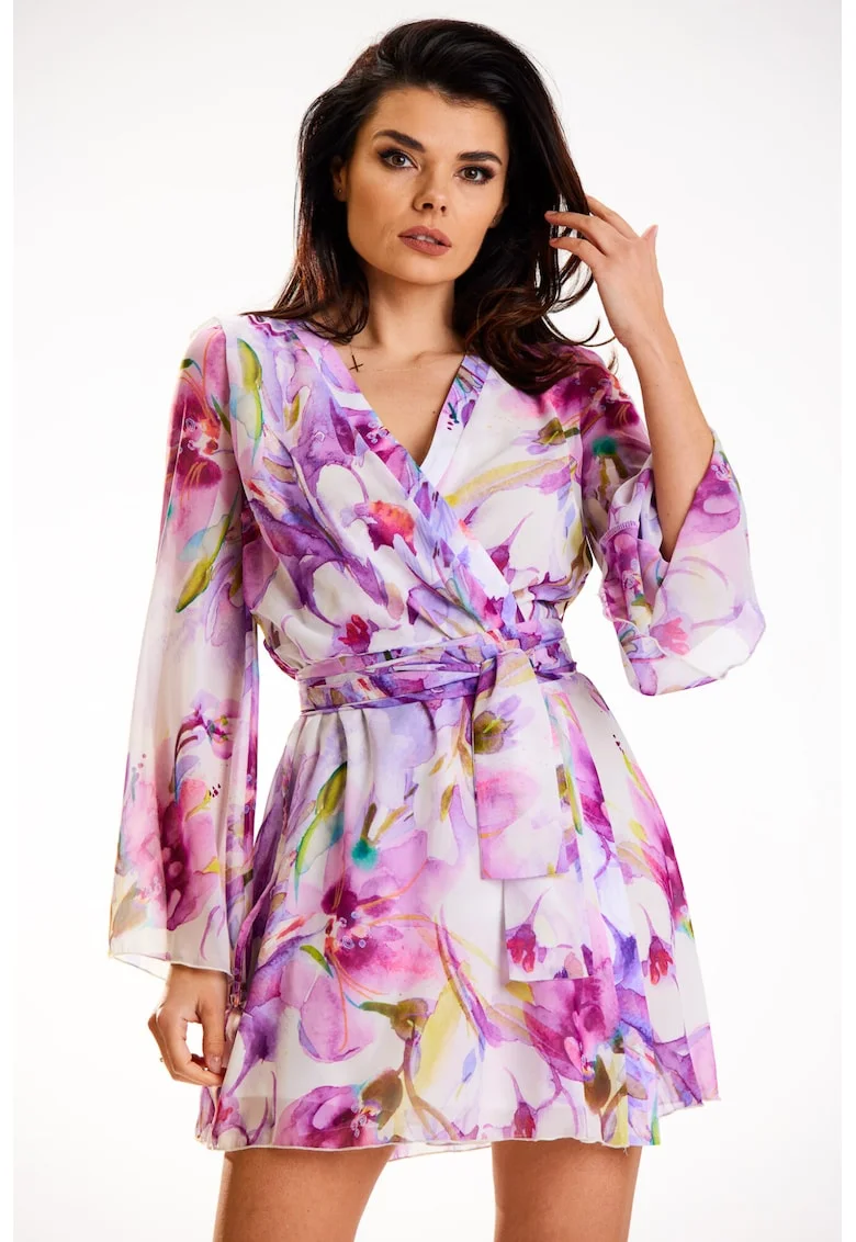 Rochie A509,  Poliester, Violet