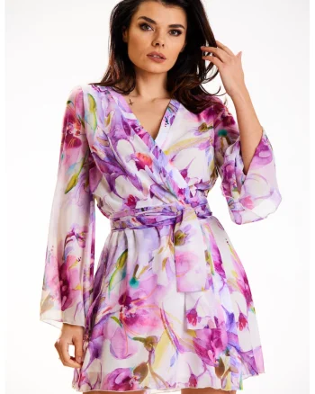 Rochie A509,  Poliester, Violet