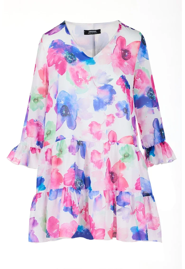 Rochie A507,  Poliester, Multicolor