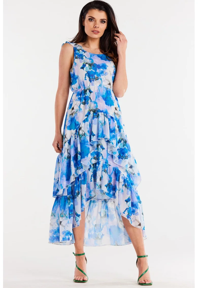 Midi Rochie Floral Fara maneca A500