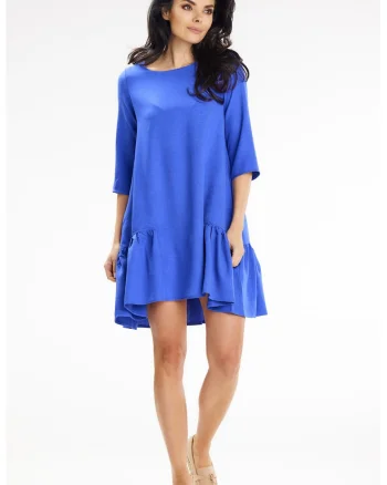 Scurta Rochie Maneca trei sferturi Casual A648