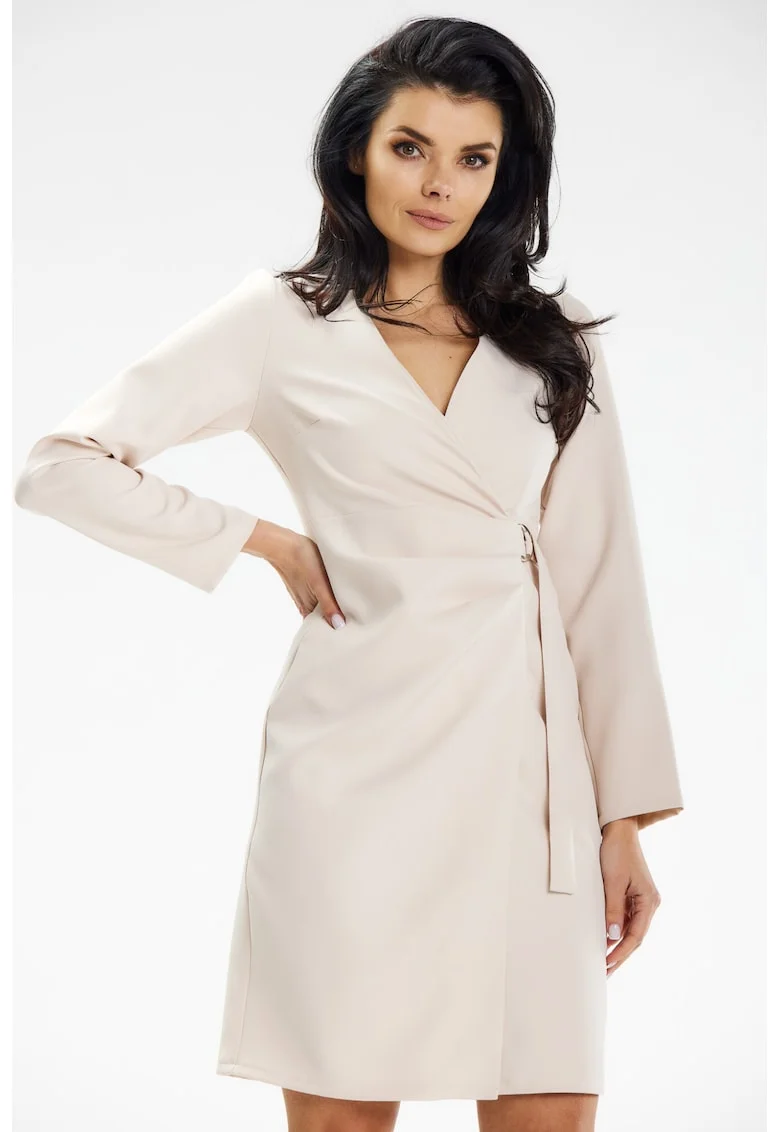 Rochie dama  poliester, A637 - Bej -