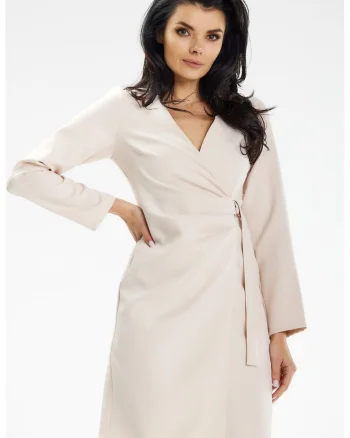 Rochie dama  poliester, A637 - Bej -