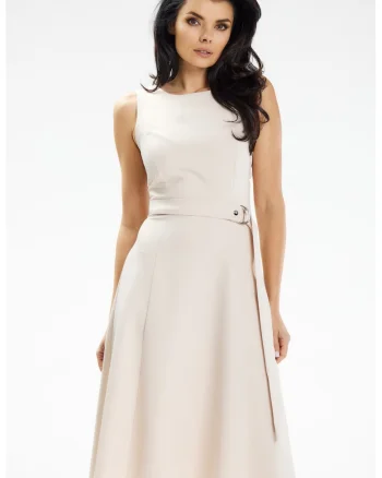 Rochie dama  poliester, A633 - Bej -