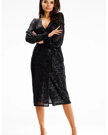 Rochie dama  poliester, negru A632
