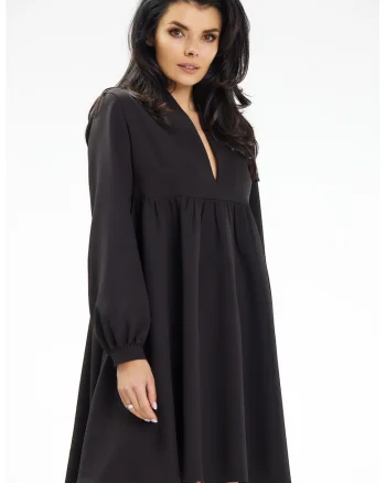 Rochie dama  poliester, negru A636