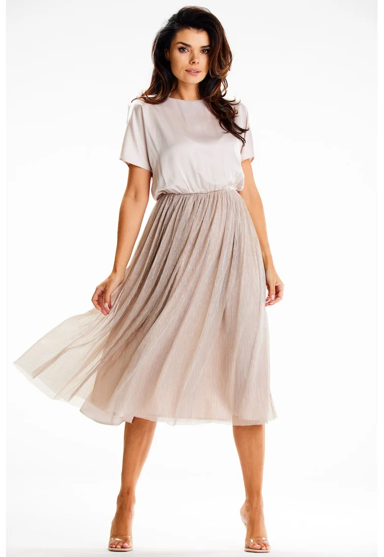 Rochie dama  Poliester, A627 - Bej -