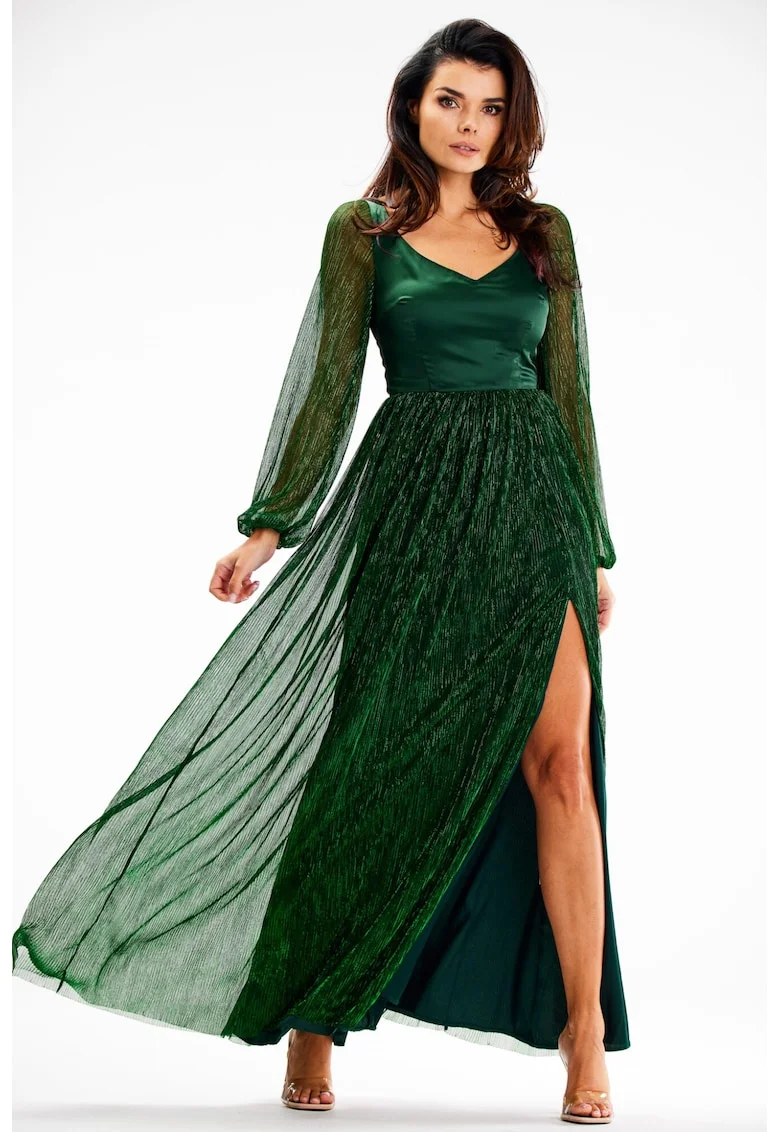 Lunga Rochie Maneca lunga, Elegant A626