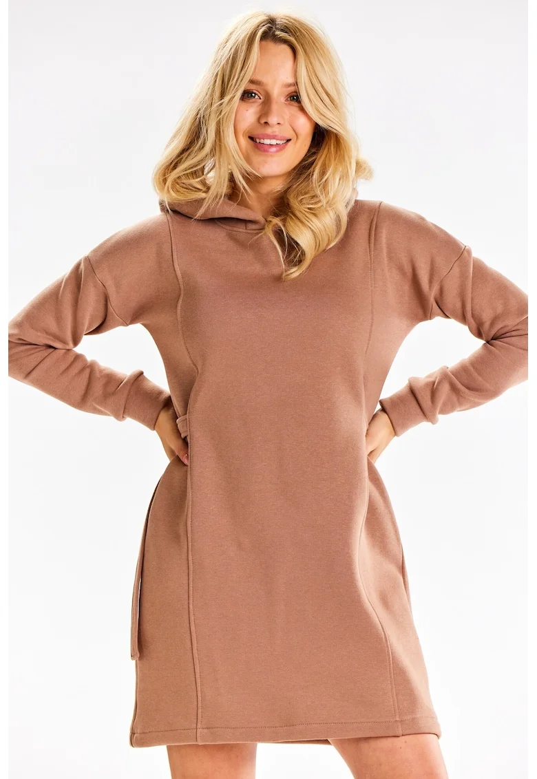 Rochie dama  Bumbac, M331 - Bej -