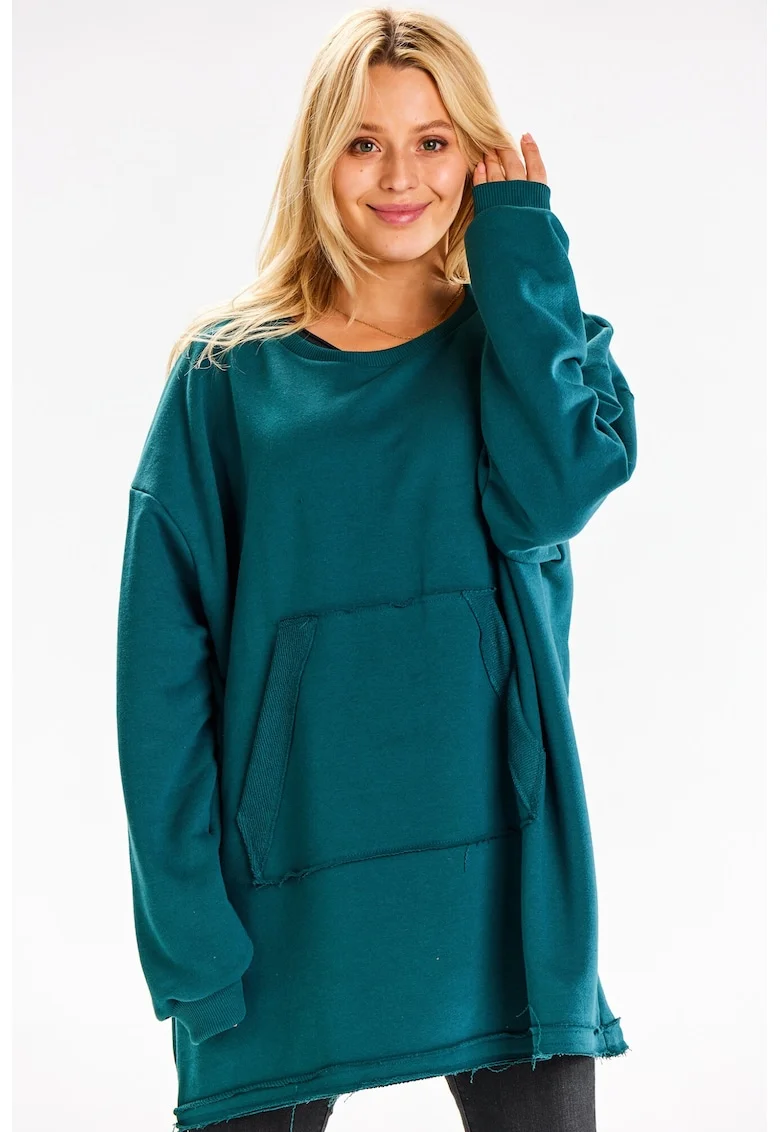 Hanorac dama  bumbac Verde