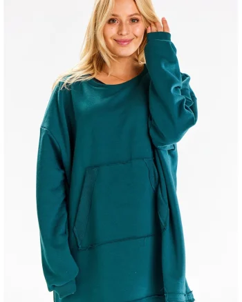 Hanorac dama  bumbac Verde