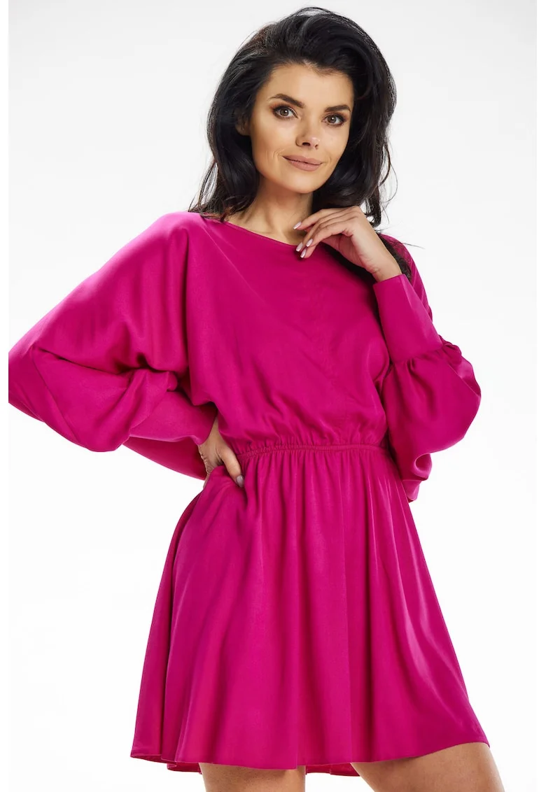 Rochie dama  viscoza, A640 - Fuchsia -