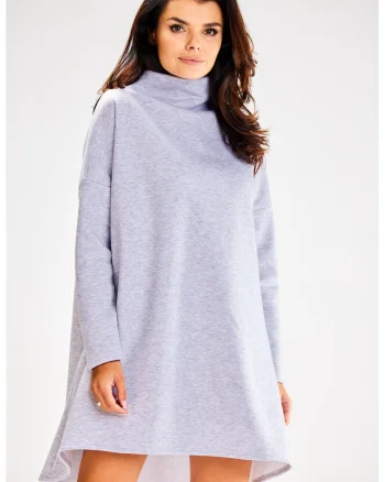 Rochie dama  Bumbac, A609 - Gri -