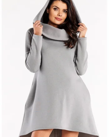 Rochie dama  Bumbac, M328 - Gri -